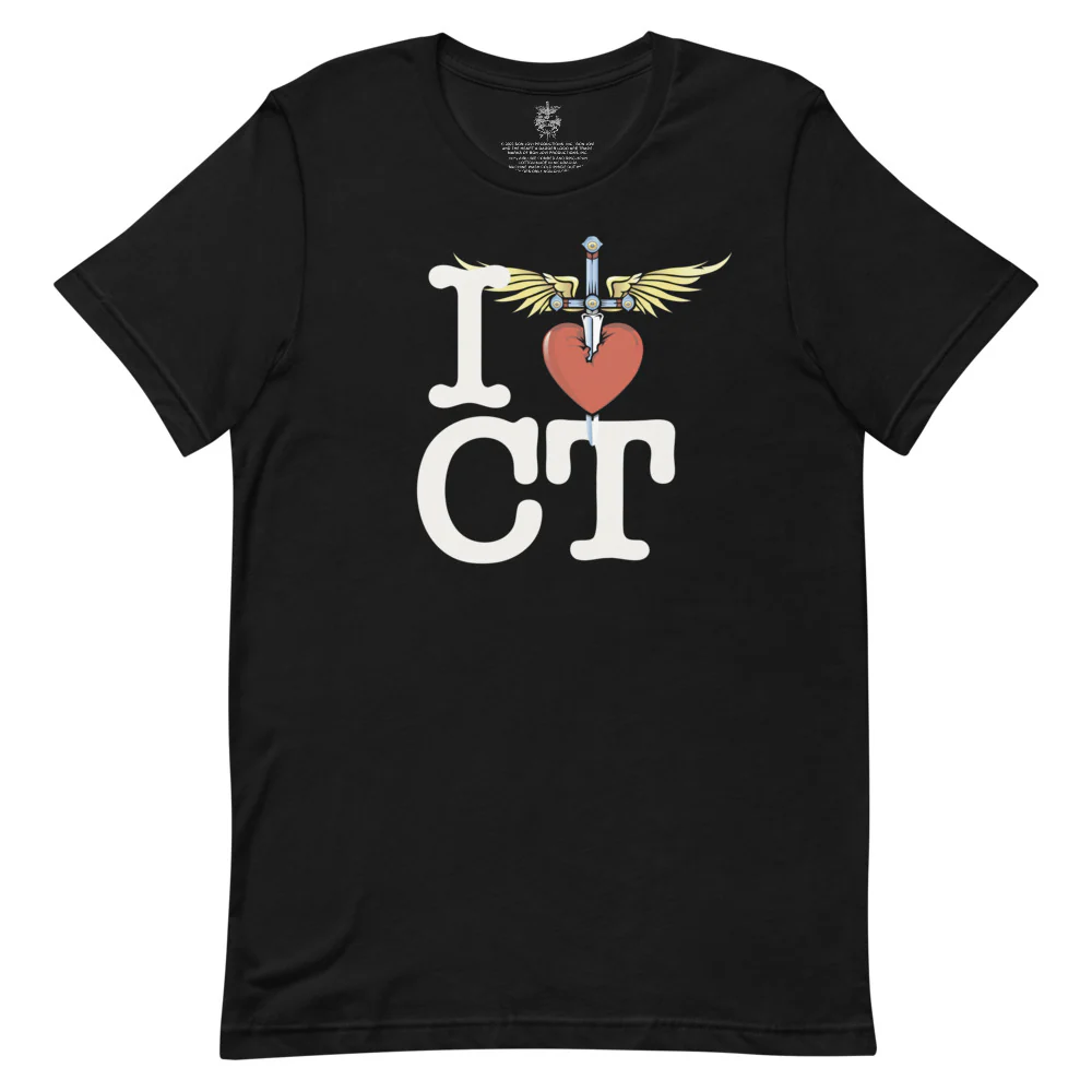 I Heart Black T-Shirt - East - Image 22