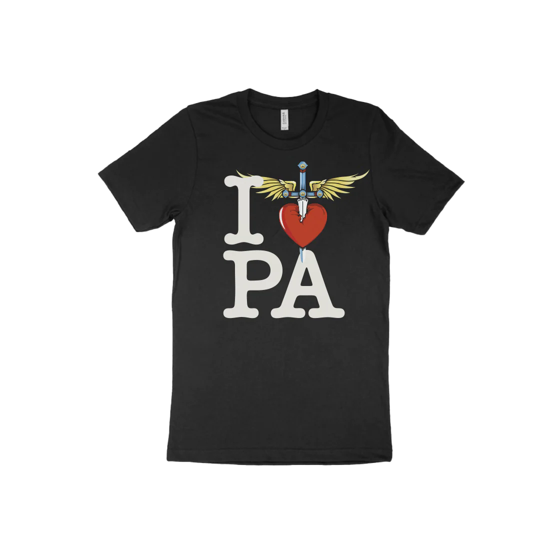 I Heart Black T-Shirt - East - Image 9